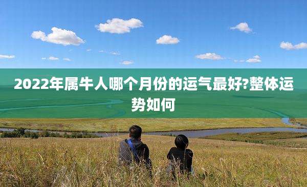 2022年属牛人哪个月份的运气最好?整体运势如何