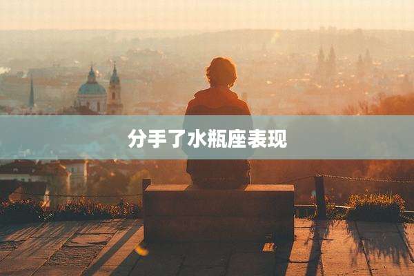 分手了水瓶座表现