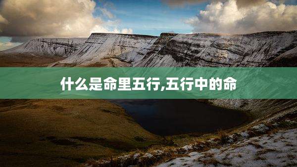 什么是命里五行,五行中的命