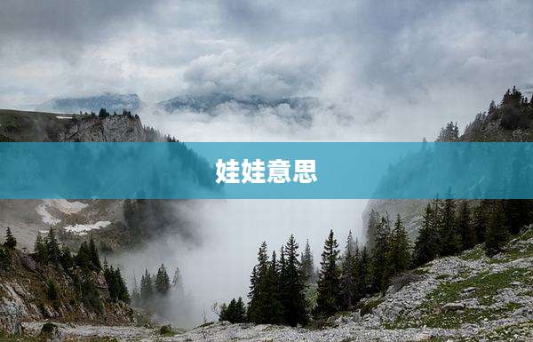 娃娃意思