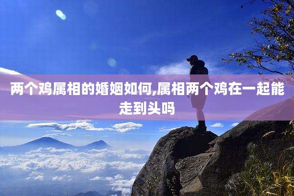 两个鸡属相的婚姻如何,属相两个鸡在一起能走到头吗