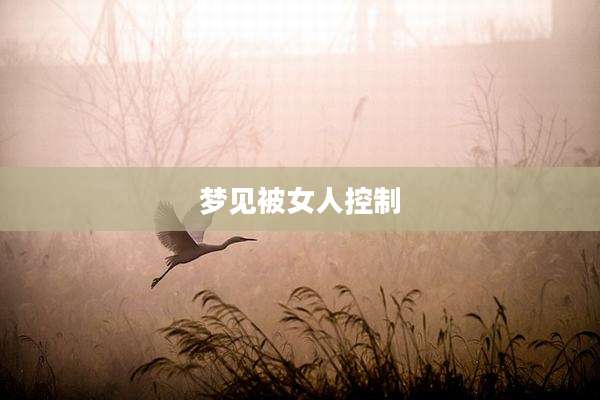 梦见被女人控制