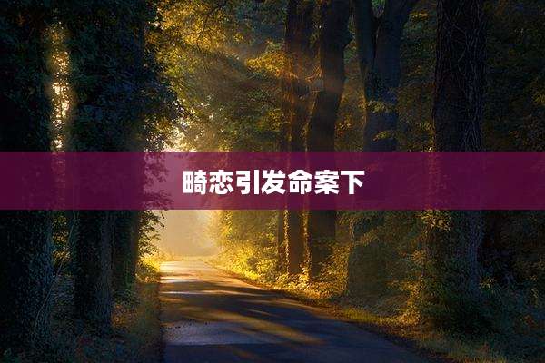 畸恋引发命案下