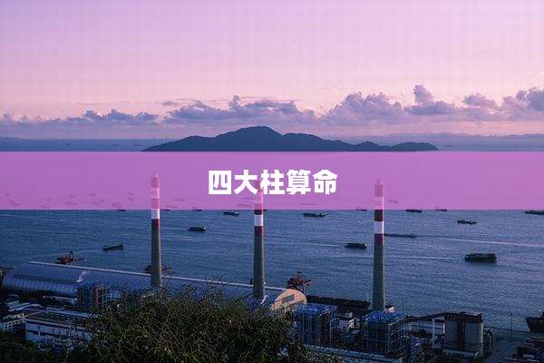四大柱算命