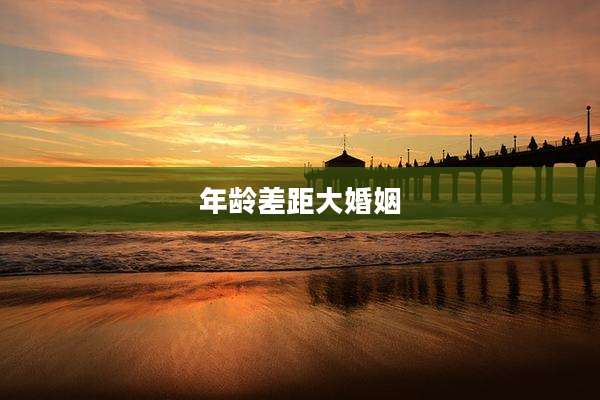 年龄差距大婚姻