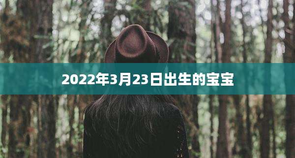 2022年3月23日出生的宝宝
