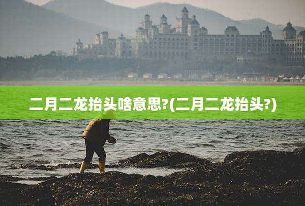 二月二龙抬头啥意思?(二月二龙抬头?)
