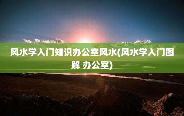 风水学入门知识办公室风水(风水学入门图解 办公室)