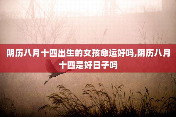 阴历八月十四出生的女孩命运好吗,阴历八月十四是好日子吗