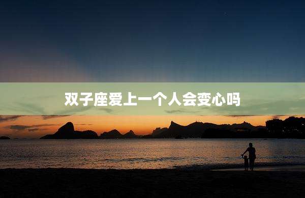双子座爱上一个人会变心吗