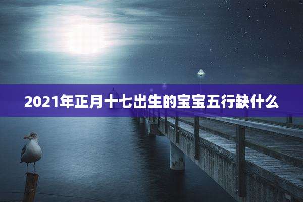 2021年正月十七出生的宝宝五行缺什么