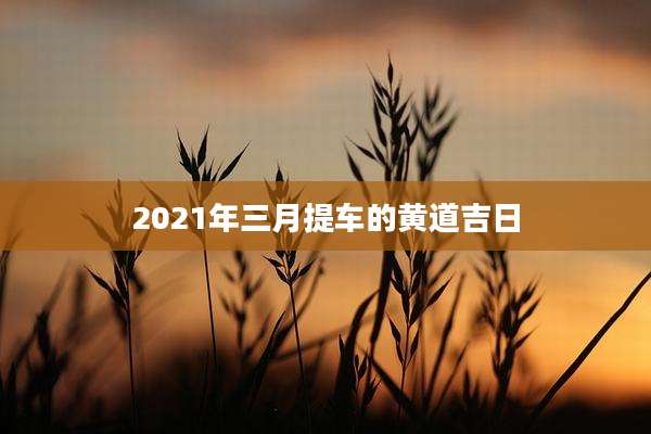 2021年三月提车的黄道吉日