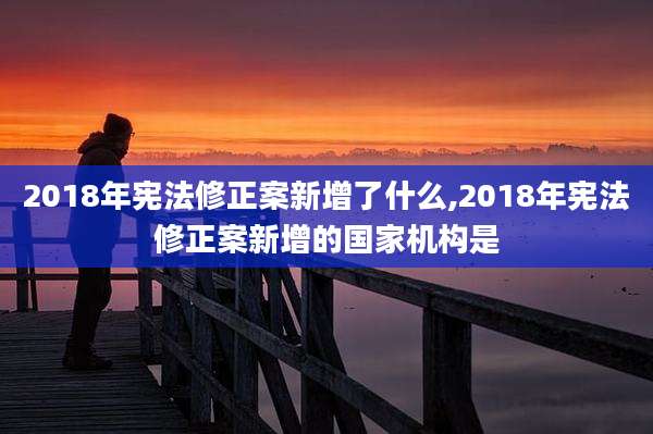 2018年宪法修正案新增了什么,2018年宪法修正案新增的国家机构是