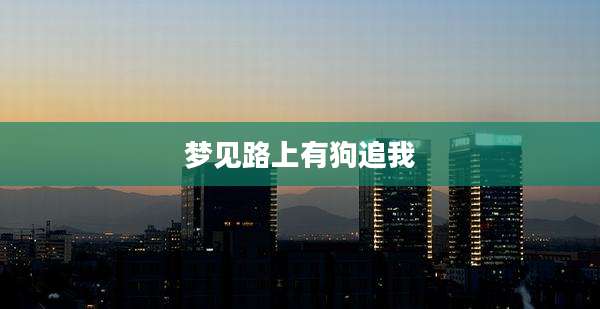 梦见路上有狗追我
