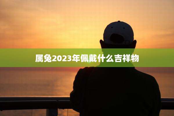 属兔2023年佩戴什么吉祥物