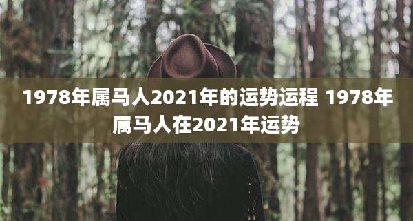 1978年属马人2021年的运势运程 1978年属马人在2021年运势