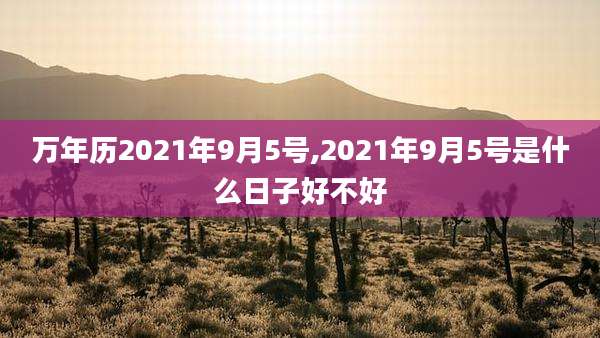 万年历2021年9月5号,2021年9月5号是什么日子好不好