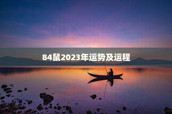 84鼠2023年运势及运程