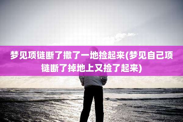 梦见项链断了撒了一地捡起来(梦见自己项链断了掉地上又捡了起来)