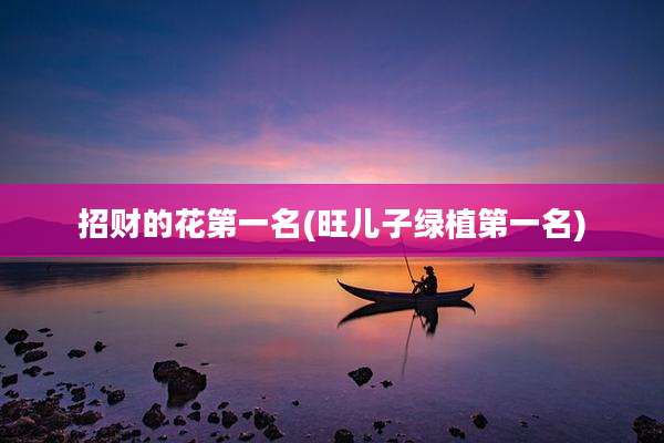 招财的花第一名(旺儿子绿植第一名)