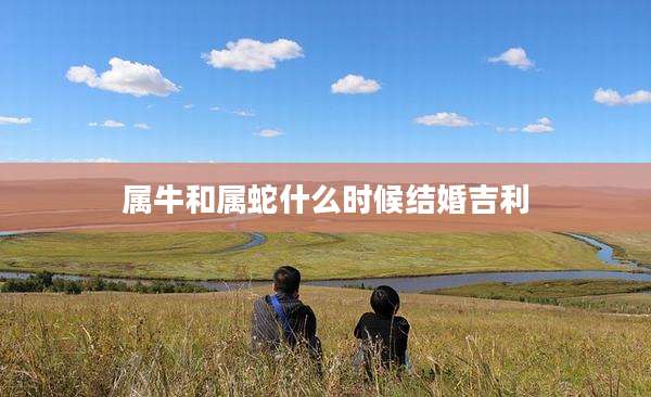 属牛和属蛇什么时候结婚吉利