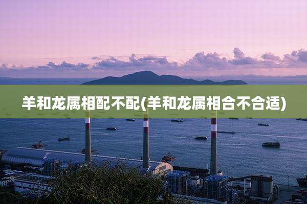羊和龙属相配不配(羊和龙属相合不合适)