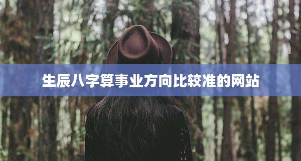 生辰八字算事业方向比较准的网站