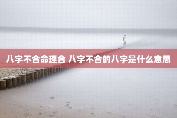 八字不合命理合 八字不合的八字是什么意思