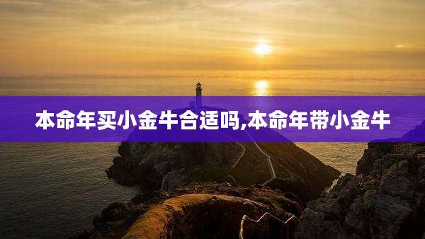 本命年买小金牛合适吗,本命年带小金牛