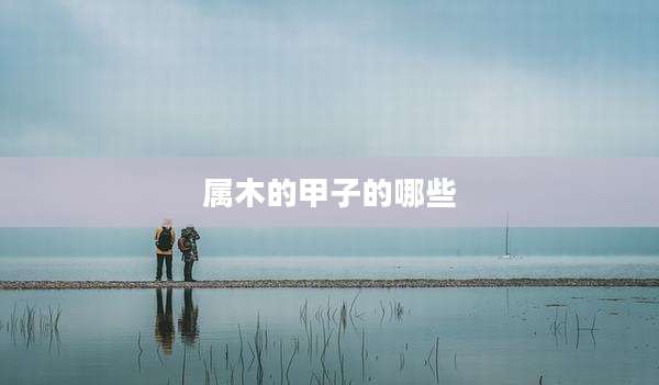 属木的甲子的哪些