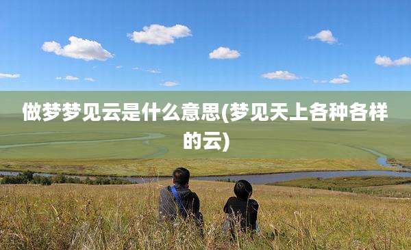 做梦梦见云是什么意思(梦见天上各种各样的云)