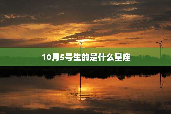 10月5号生的是什么星座