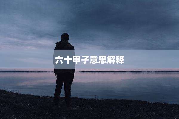 六十甲子意思解释