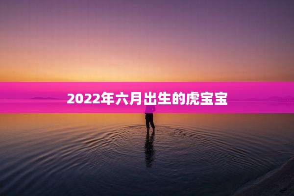2022年六月出生的虎宝宝
