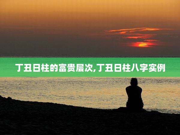 丁丑日柱的富贵层次,丁丑日柱八字实例