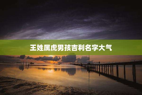 王姓属虎男孩吉利名字大气