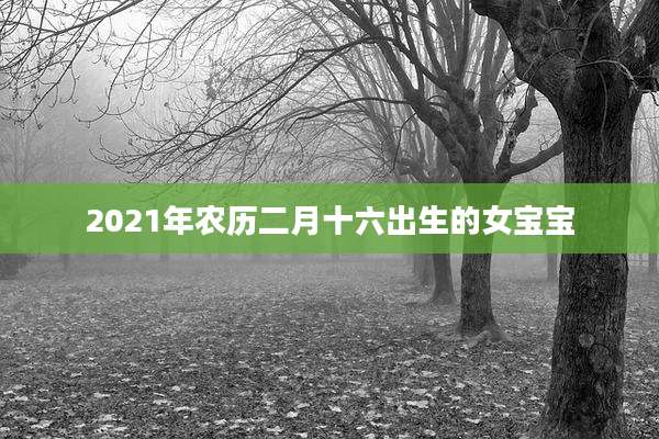 2021年农历二月十六出生的女宝宝