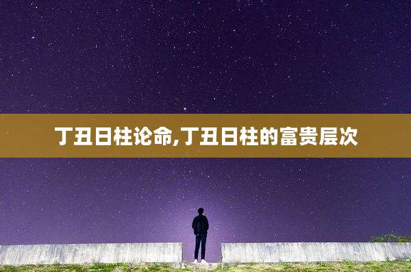 丁丑日柱论命,丁丑日柱的富贵层次