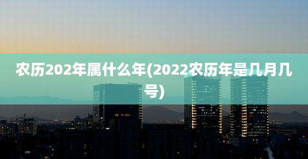 农历202年属什么年(2022农历年是几月几号)