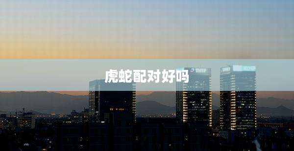 虎蛇配对好吗