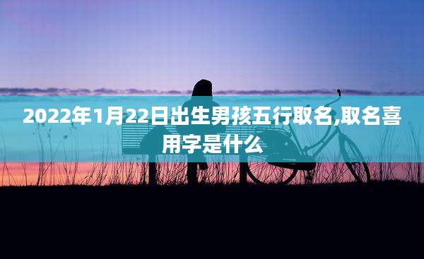 2022年1月22日出生男孩五行取名,取名喜用字是什么