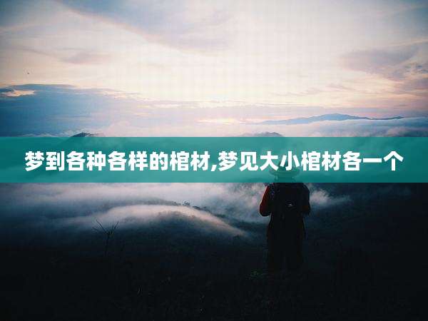 梦到各种各样的棺材,梦见大小棺材各一个