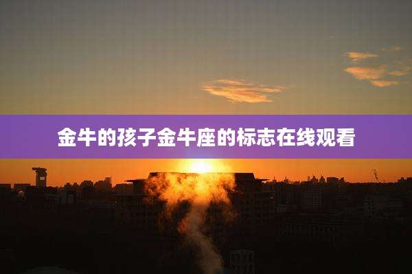 金牛的孩子金牛座的标志在线观看