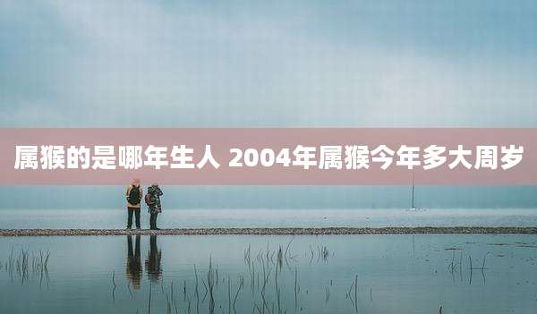 属猴的是哪年生人 2004年属猴今年多大周岁