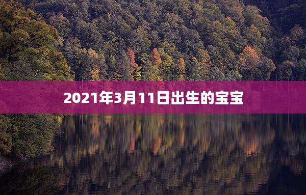 2021年3月11日出生的宝宝
