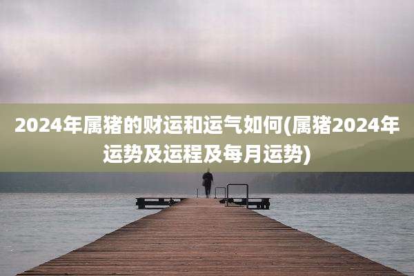 2024年属猪的财运和运气如何(属猪2024年运势及运程及每月运势)