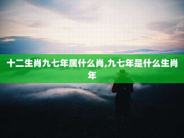 十二生肖九七年属什么肖,九七年是什么生肖年