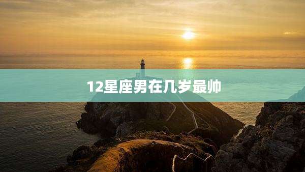 12星座男在几岁最帅