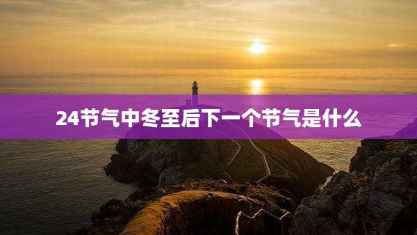 24节气中冬至后下一个节气是什么
