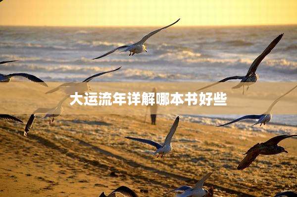 大运流年详解哪本书好些